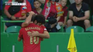 Dos para empezar: goles de Cancelo y Guedes para el 2-0 de Portugal vs. República Checa [VIDEO]