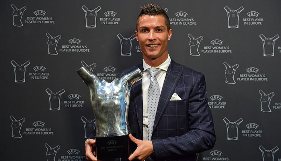 Cristiano Ronaldo logró por segunda vez ser el Mejor Jugador de Europa (Foto: Getty Images)