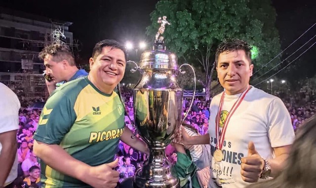 Así celebró ADA Jaén el título de la Copa Perú. (Foto: @CopaPeruFPF)