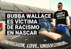 Bubba Wallace se emociona en el homenaje de NASCAR tras sufrir acto racista