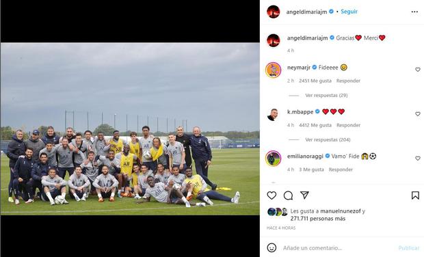 Ángel Di María se despidió del PSG con emotivo mensaje: "Muchas gracias por  el amor todos estos años" | FOTO | RMMD | FUTBOL-INTERNACIONAL | DEPOR
