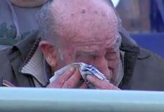 Su equipo pelea la baja: el llanto de un hincha de 94 años que da la vuelta al mundo [VIDEO]