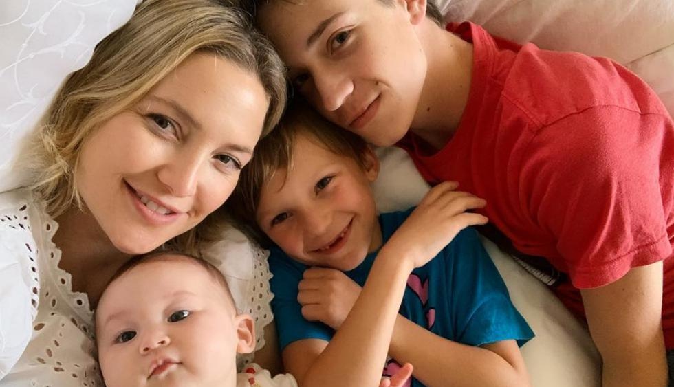 Kate Hudson comparte amorosa fotografía con su esposo e hijos (Foto: Instagram)