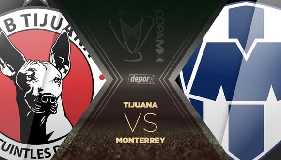 Tijuana y Monterrey chocaan por la final de la Copa MX. (Diseño: Depor).