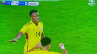 Aumenta la ventaja: gol de Sinisterra para el 2-0 de Colombia ante Guatemala [VIDEO]