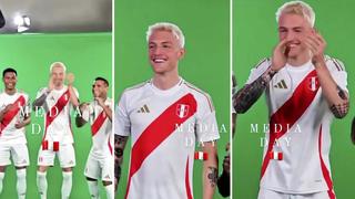Oliver Sonne sorprende con sus pasos de baile en sesión de fotos de la selección peruana