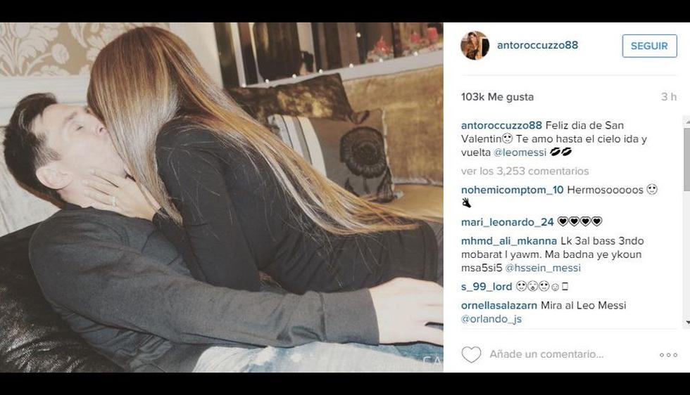 Lionel Messi y su pareja Antonella Roccuzzo. (Instagram)