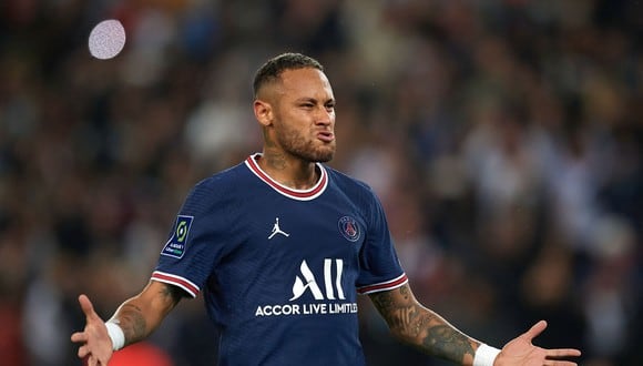 Neymar anotó el 1 a 1 del PSG vs Lyon en París. (Foto: AFP)