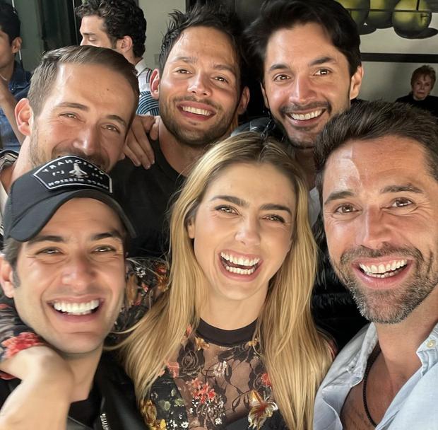 Los 6 hermanos de la telenovela "La herencia" (Michelle Renaud / Instagram)