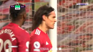 Su primer grito en Old Trafford: Edinson Cavani sentencia el 4-0 de Manchester United vs. Southampton [VIDEO]