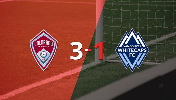 Con muchos goles, Colorado Rapids derrotó 3-1 a Vancouver Whitecaps FC
