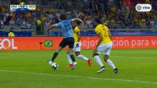 Es el 'Benji Price' ecuatoriano: tremenda atajada de Domínguez tras taco de Cavani en la Copa América 2019 [VIDEO]