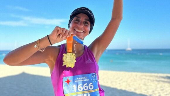 Maca Bustamante: una peruana en la Maratón KLM de Aruba. (Foto: Difusión)