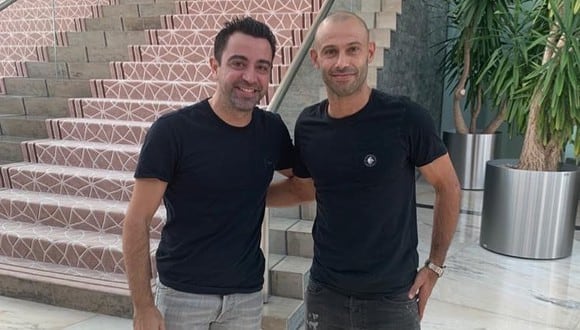 Xavi recomendó a Mascherano como director técnico de Al-Sadd. (Foto: Instagram Xavi Hernández)