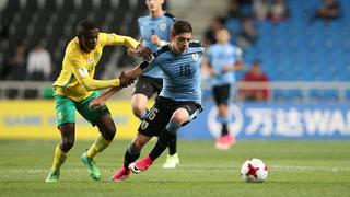 Uruguay empató 0-0 ante Sudáfrica y clasificó primero en su grupo del Mundial Sub 20