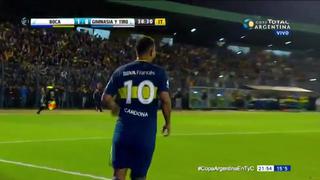 Sabor a café: Edwin Cardona anotó su primer gol oficial con Boca Juniors ante Gimnasia y Tiro