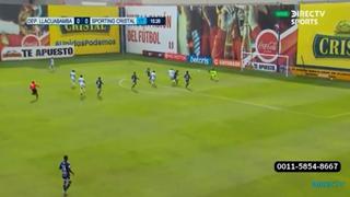 ¡Sorpresa en la Videna! Alex Valera marcó un golazo y puso adelante a Llacuabamba sobre Sporting Cristal [VIDEO]
