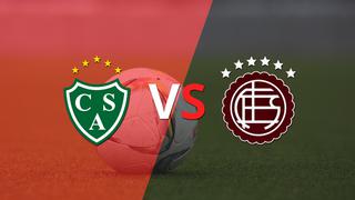 Termina el primer tiempo con una victoria para Sarmiento vs Lanús por 2-0