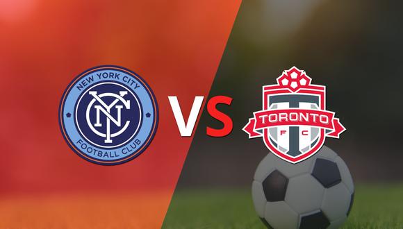 Termina el primer tiempo con una victoria para Toronto FC vs New York City FC por 2-1