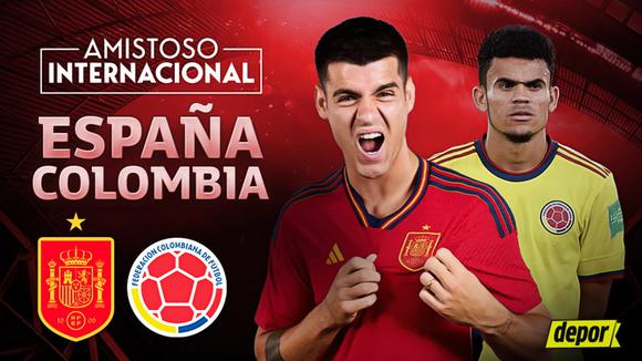 Colombia vs. España EN VIVO: transmisión del partido amistoso internacional (Video: @FCF)