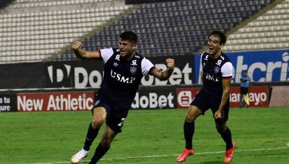 Carlos Monges marcó el gol del triunfo de la San Martín ante Cienciano. (Foto: Liga de Fútbol Profesional)