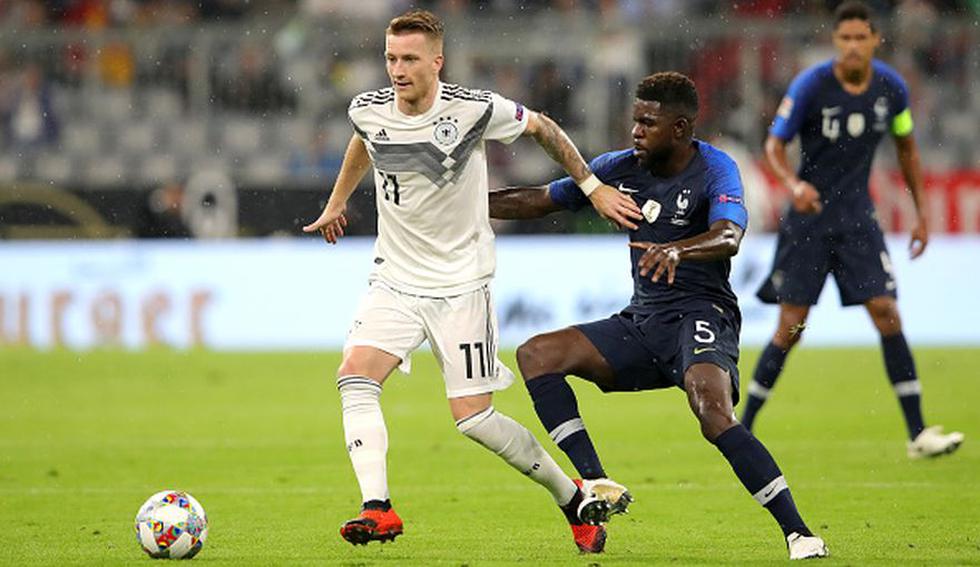 Alemania vs Francia: así jugaron en el Allianz Arena. (Getty Images)