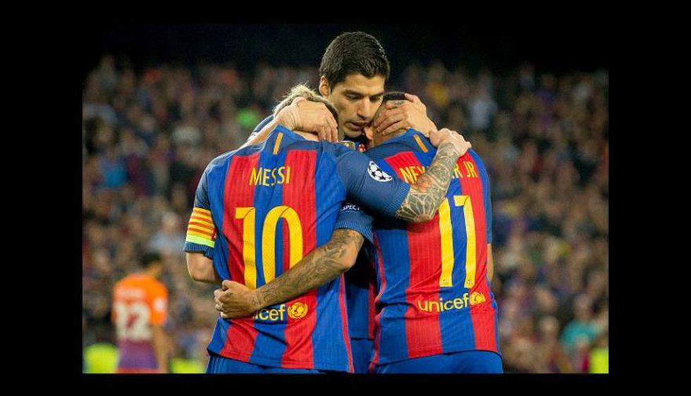 Los tridentes del Barcelona de los últimos años.