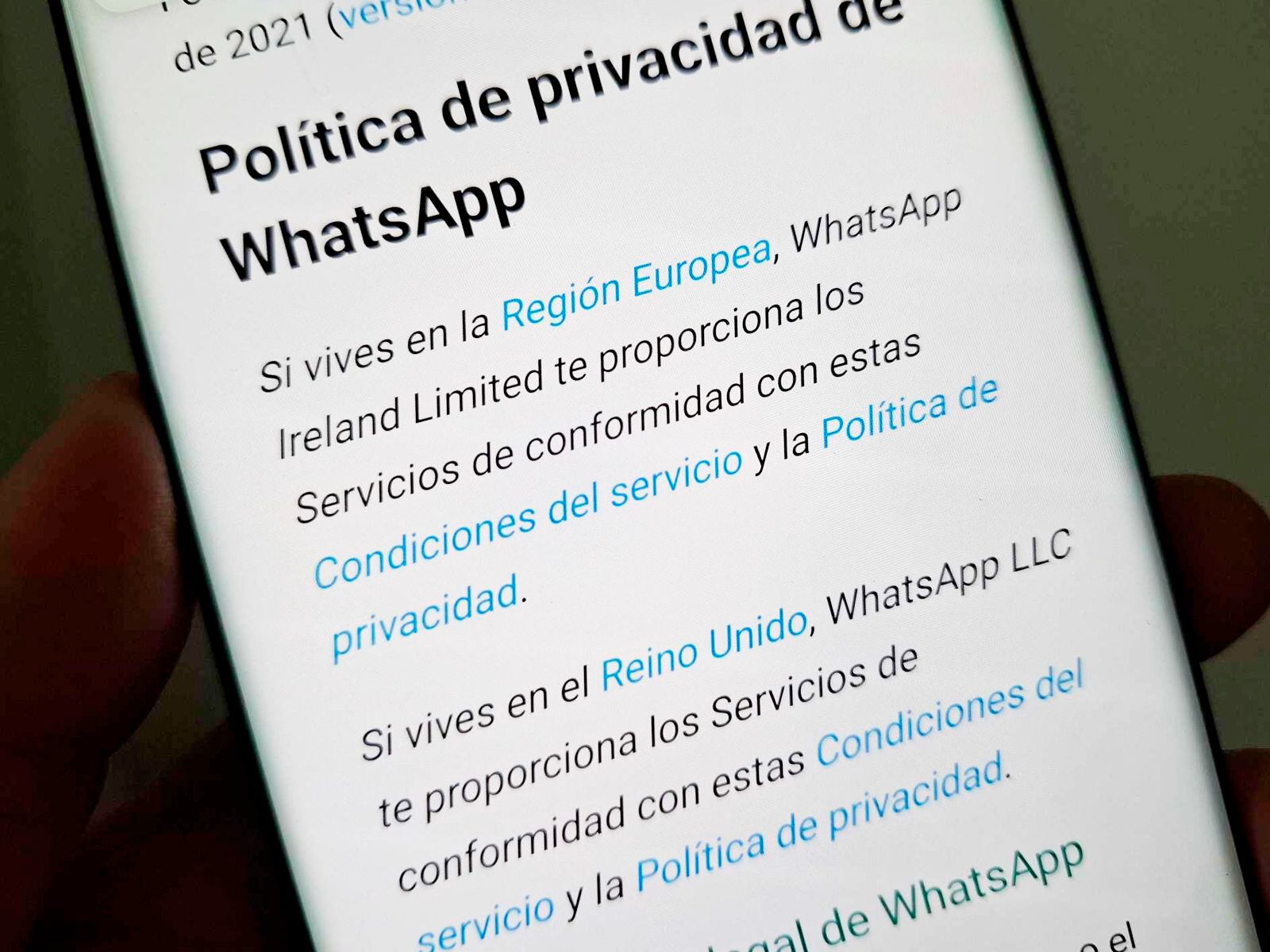 WHATSAPP | Siempre lee todas las condiciones de uso de WhatsApp. (Foto: MAG - Rommel Yupanqui)