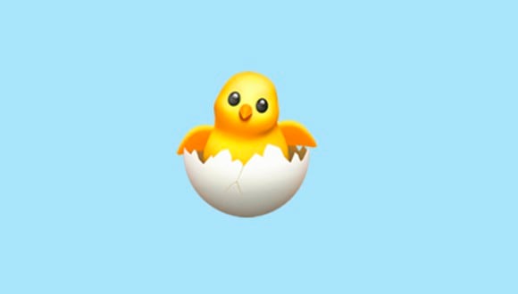 El emoji del pollito saliendo del cascarón es viral. Conoce qué significa en WhatsApp. (Foto: Emojipedia)