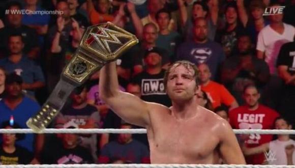Dean Ambrose siguió conservando el campeonato mundial de la WWE. (WWE)