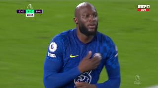 Cabezazo letal: Romelu Lukaku convirtió el 1-0 de Chelsea vs. Brighton [VIDEO]