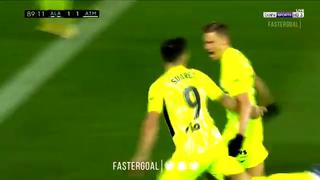 El que nunca falla: Luis Suárez anota el 2-1 y salva al Atlético sobre la hora ante el Alavés [VIDEO]
