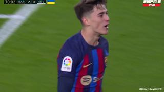 El ‘Barza’ aumenta la diferencia: Gavi marcó el 2-0 en Barcelona vs. Sevilla [VIDEO]