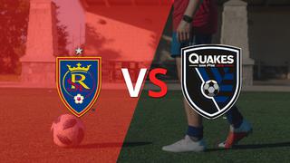 Termina el primer tiempo con una victoria para Real Salt Lake vs San José Earthquakes por 1-0