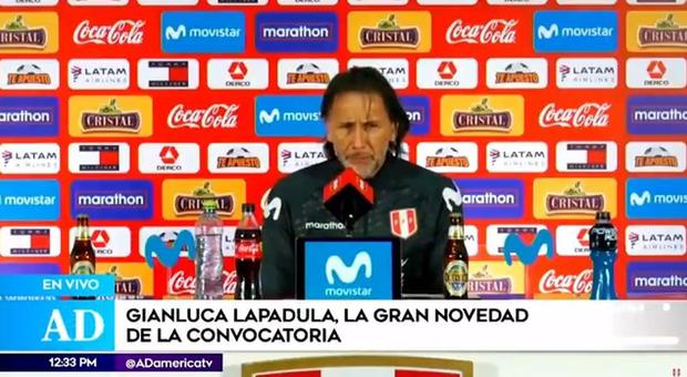 Gianluca Lapadula fue convocado a la selección peruana para jugar las Eliminatorias Qatar 2022 (Captura América TV - 2020)