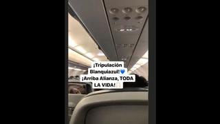 Viaje seguro: piloto de avión saludó a jugadores de Alianza Lima por el empate ante Binacional [VIDEO]