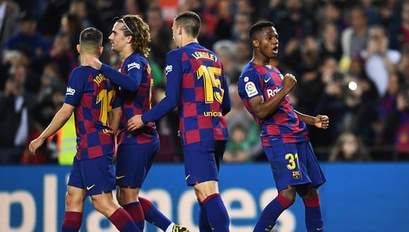 Barcelona venció 2-1 a Levante con goles de Ansu Fati por la jornada 22 de LaLiga Santander. (Foto: Getty Images)