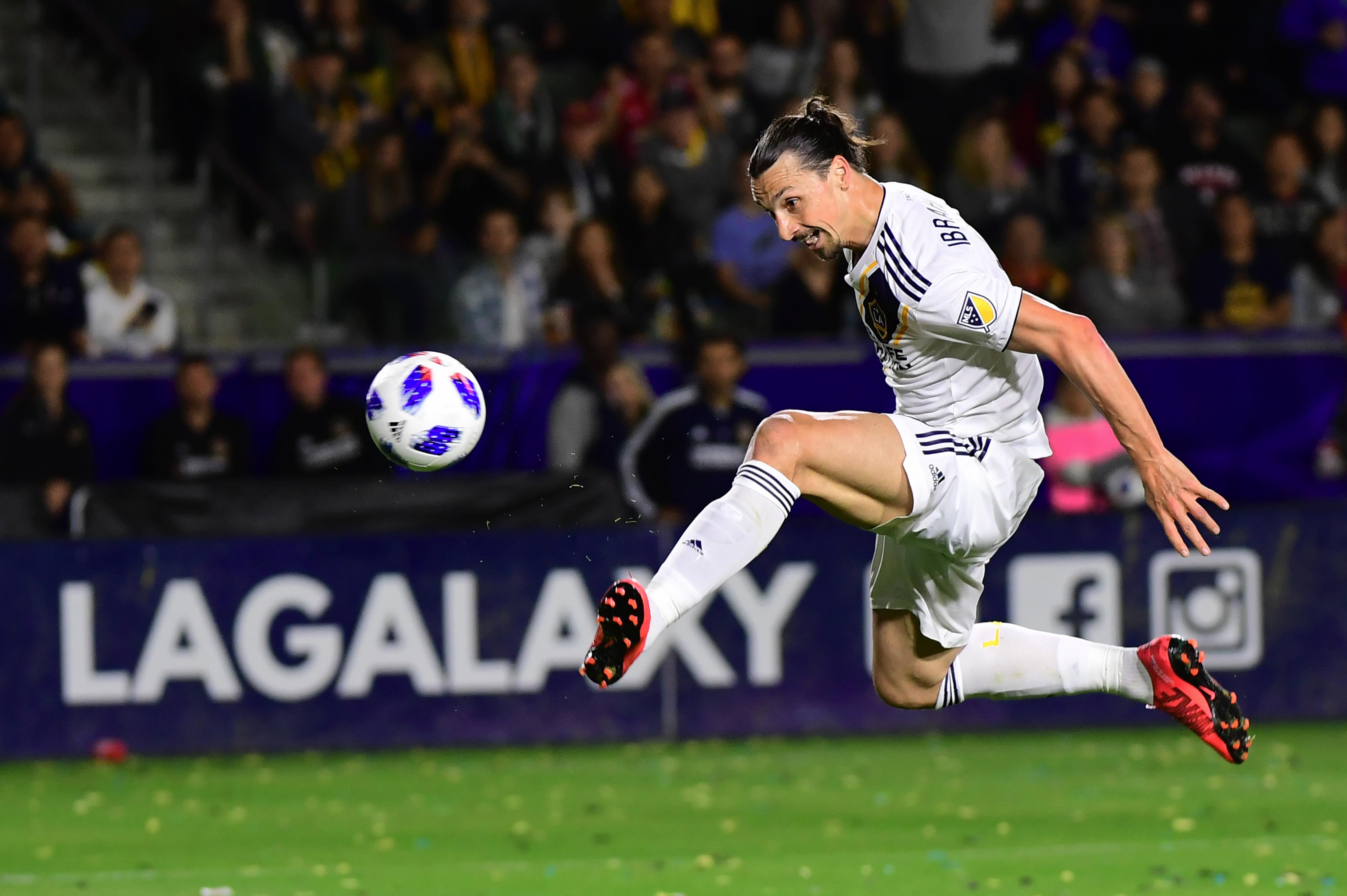 Zlatan Ibrahimovic jugó en LA Galaxy. (Foto: AFP)