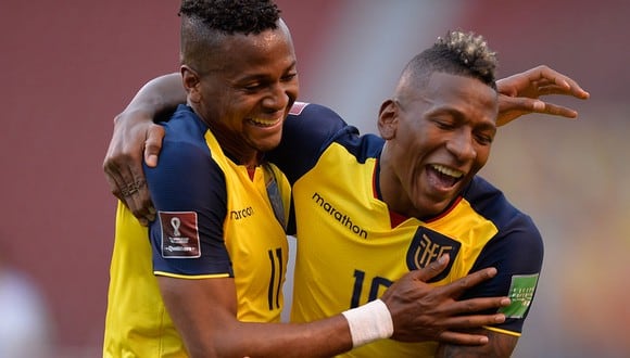 Ecuador se pone adelante por 2-0 ante Uruguay en Quito. El equipo local saca ventaja en la segunda jornada de las Eliminatorias Qatar 2022. (Foto: AFP)