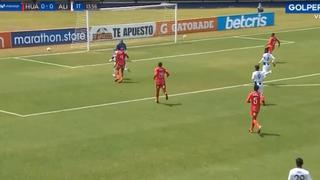 ¡Qué mano sacó Pinto! Cavero estuvo cerca del primer gol de Alianza Lima ante Sport Huancayo [VIDEO]
