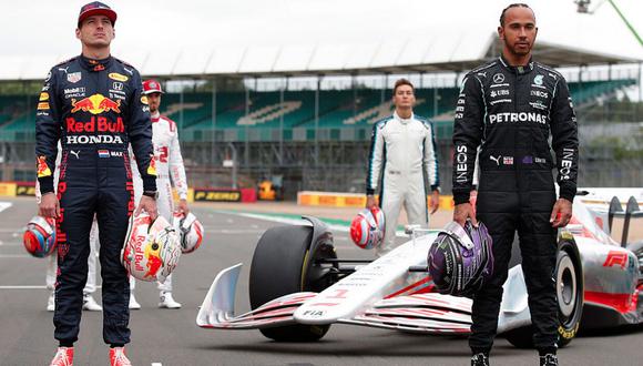 Verstappen y Hamilton son los grandes protagonistas de la Fórmula 1. (Foto: AFP)