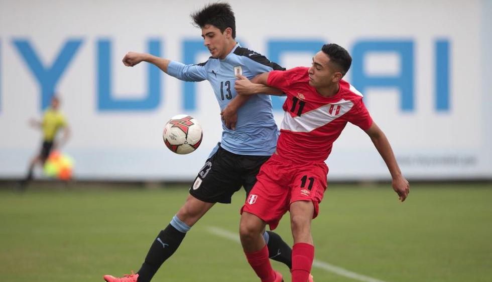 La Selección Peruana Sub 17 perdió 1-0 con Uruguay. (FPF)