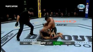 Con brutal seguidilla de golpes: Gilbert Burns derrotó a Demian Maia por nocaut técnico en el UFC Brasilia [VIDEO]