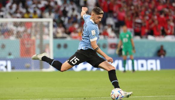 Federico Valverde fue uno de los destacados del partido. (Getty Images)