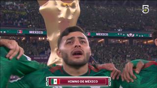 ¡Pura emoción! El llanto de Alexis Vega al cantar el himno de México en el Mundial [VIDEO]