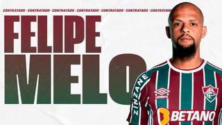 Sorprendió a todos: Felipe Melo firmó contrato por dos temporadas con Fluminense
