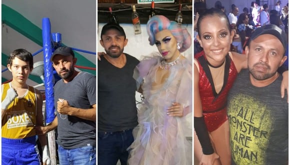Felipe Ontiveros compartió una foto con sus 3 hijos, un boxeador, una drag queen y una bailarina, y se volvió viral. (Foto: Felipe Ontiveros)