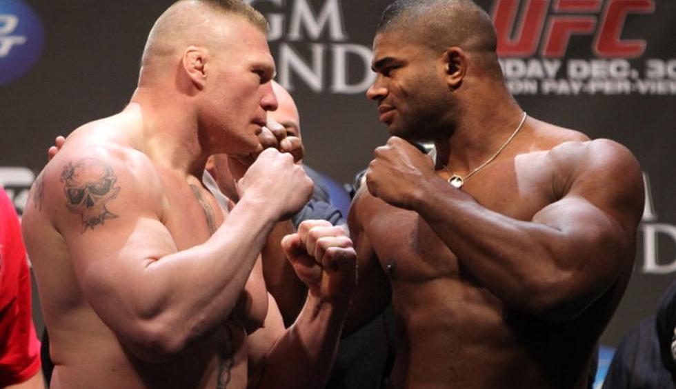 Brock Lesnar perdió ante Alistair Overeem en la UFC por nocaut. (Getty)
