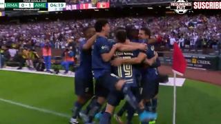 Dejó parado al portero: golazo de Henry Martin para el 1-0 del América vs. Real Madrid [VIDEO]