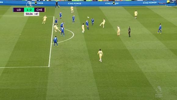 Enzo se lució con un gran pase para el gol de la ventaja de Chelsea sobre Leicester City.